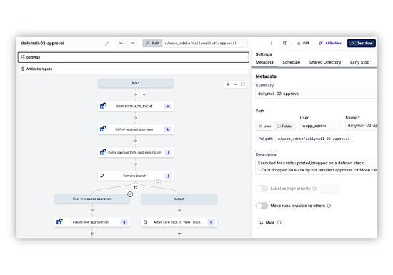 Automatisierter Kenntnisnahme-Workflow